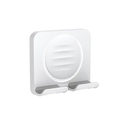 Universal Wall - Mounted Phone Holder - Versatile Stand for Bathroom, Kitchen, and Bedside (WHITE)