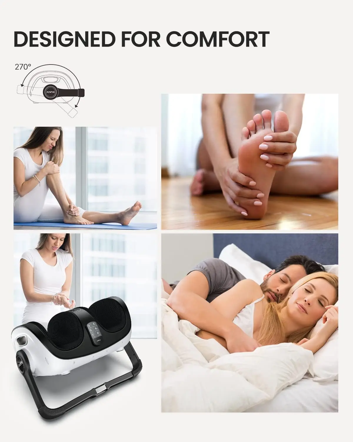 with Heat,  and Calf  for Athletes  Care, Deep Kneading  Massage for Feet/Ankle/Calf/Le 6