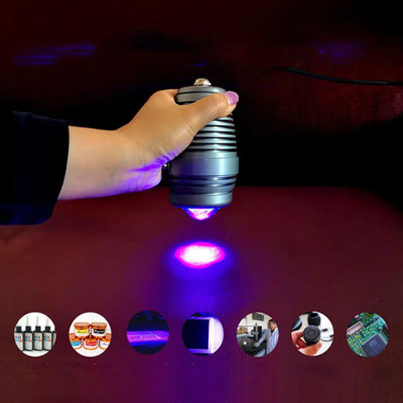 Lâmpada à Mão Ponto de Luz 405nm para Impressão Ultravioleta Cura 3d Acrílico Colar Reparação Faça Você Mesmo Resina Cola uv 365nm 395nm 1 Home & Garden