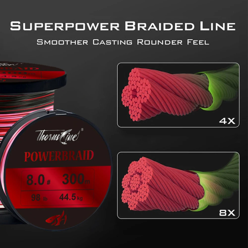 X8 Upgrade Braid Fishing Line Super Strong 8 Strands Multifilament PE Line 500M Braided 300M 1000M All For Fish Carp