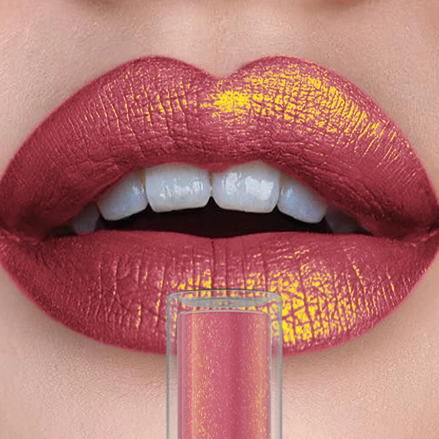 Vibrant Glitter Lip Glaze Collection - Hydrating Metallic Lip Tint