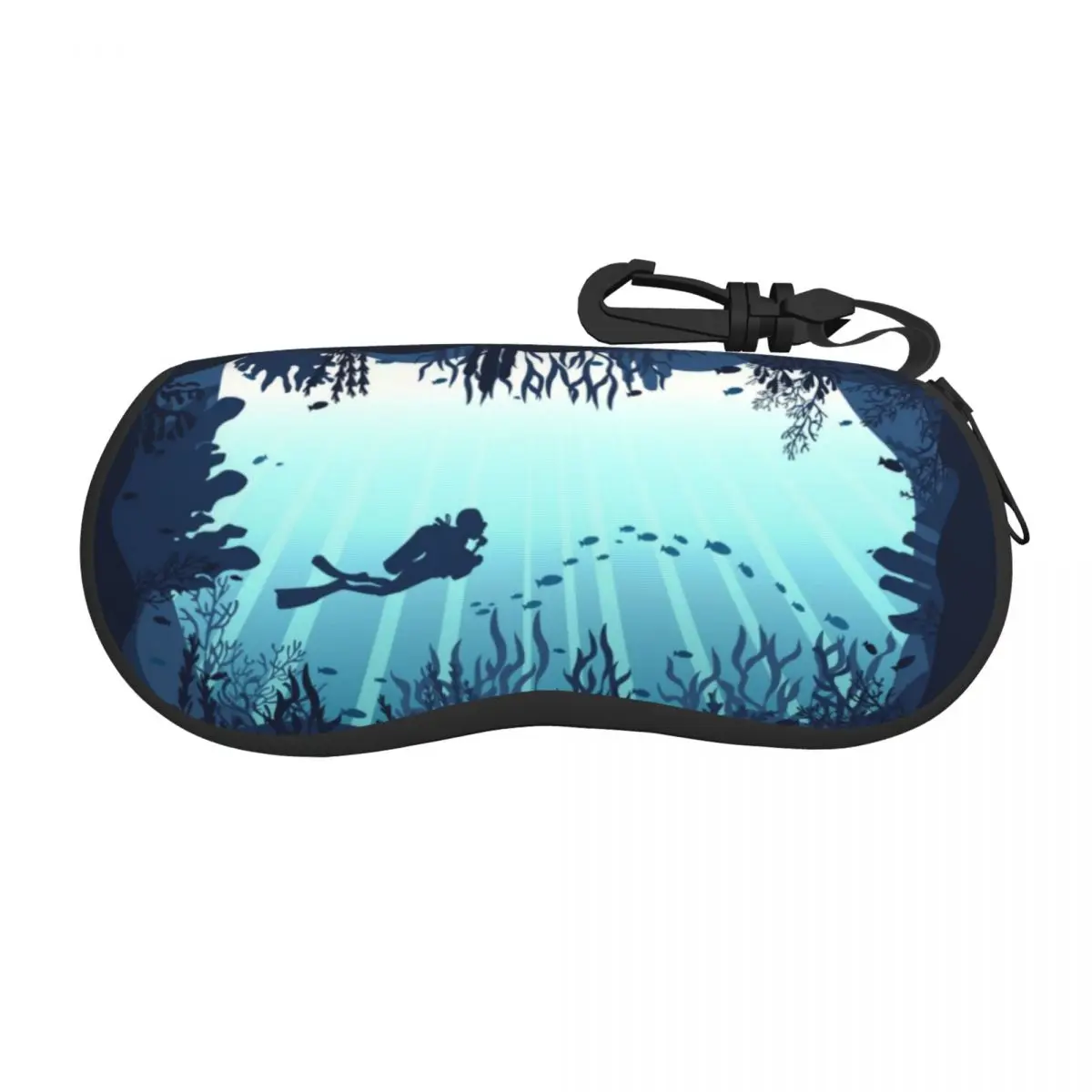 

Deep Sea Caveran Diver Eyeglass Glasses Case Men Women Soft Dive Explore Sunglasses Protective Box