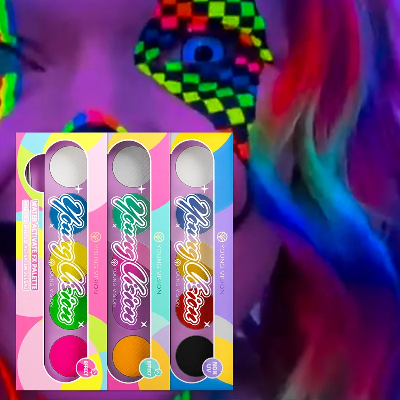 Body Face Painting Kit for Kids Adults,10 Color Face Makeup Palette with Brush,Halloween Carnival Artist Cosplay Art Party 2