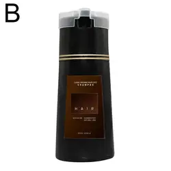 Revitalizing Black Hair Dye Shampoo - Instant Semi - Permanent Color Solution (B dark brown)