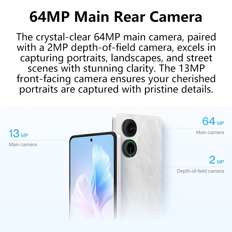 Global Version Meizu Note 21 Pro Smartphone 64MP Main Rear Camera 5000mAh Battery 6.78" 120Hz Display 30W Charge Helio G99 NFC 3
