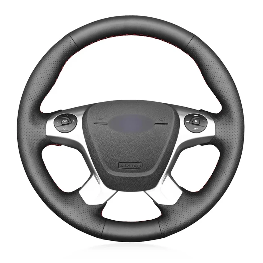 Coprivolante Per Auto Antiscivolo In Ecopelle Nera Per Ford Transit Connect Tourneo Custom Grand Tourneo Connect 2014-2020