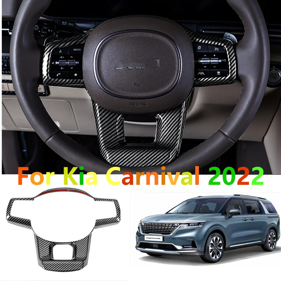 

Отделка для руля из АБС-углеволокна для Kia Carnival 2022