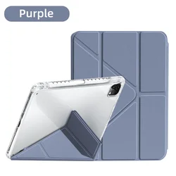 Custodia per iPad con supporto a Y trasparente in acrilico