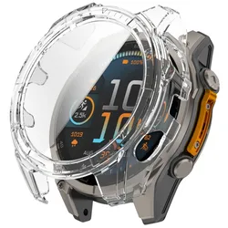 Tempered Film Protective Case for Smart Watch - Durable Cover and Bumper Accessories (Transparent)