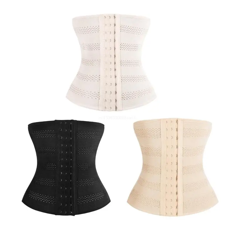 

Mesh Waist Trainer for Women Underbust Corsets Adjustable Hooks Cincher Tummy-Control Body Shaper Sport Girdle Trimmer Dropship