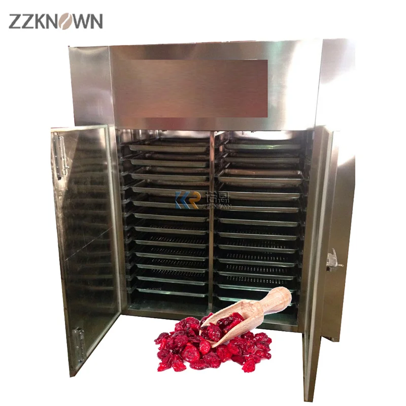 

48 Trays Electric Gas Meat Seafood Dryer Industrial Food Banana Chips Mango Dehydrator Automatic Fruit Vegetable Drying Machine