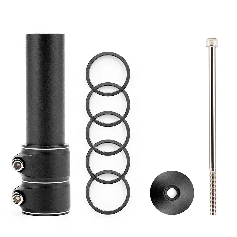 Bike Stem Fork Bicycle Handlebar Extension Riser Rise Up Bicycle Adapter Durable MTB Power Mountain Cycling Part 120mm bicycle stem