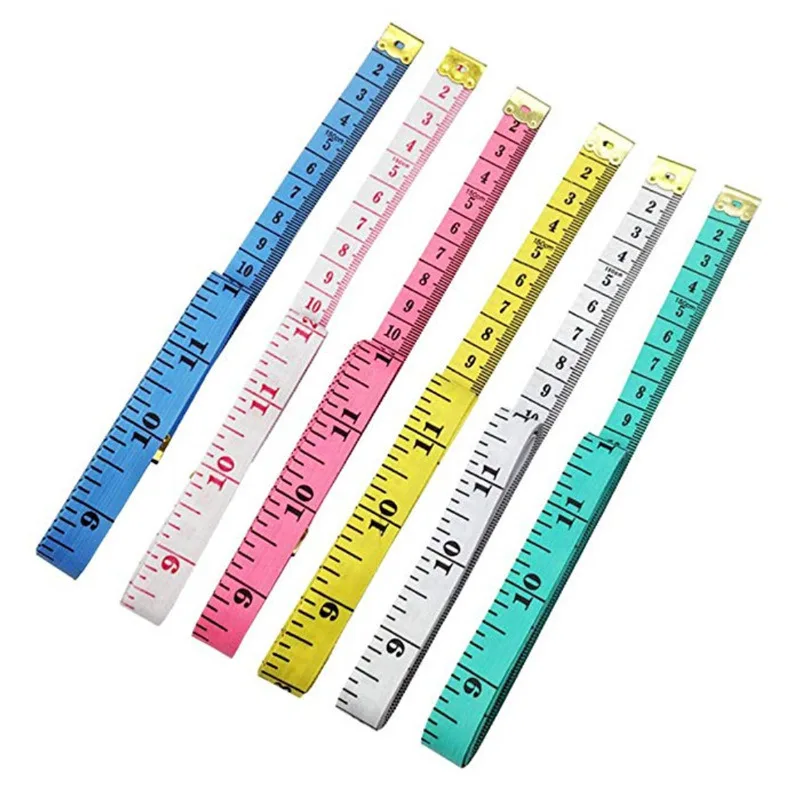 Body Measuring Ruler 1.5m Sewing Tailor Tape Measure Mini Soft Flat Ruler Centimeter Meter Sewing Measuring Tape Random Color tape measure measuring tape measuring ruler