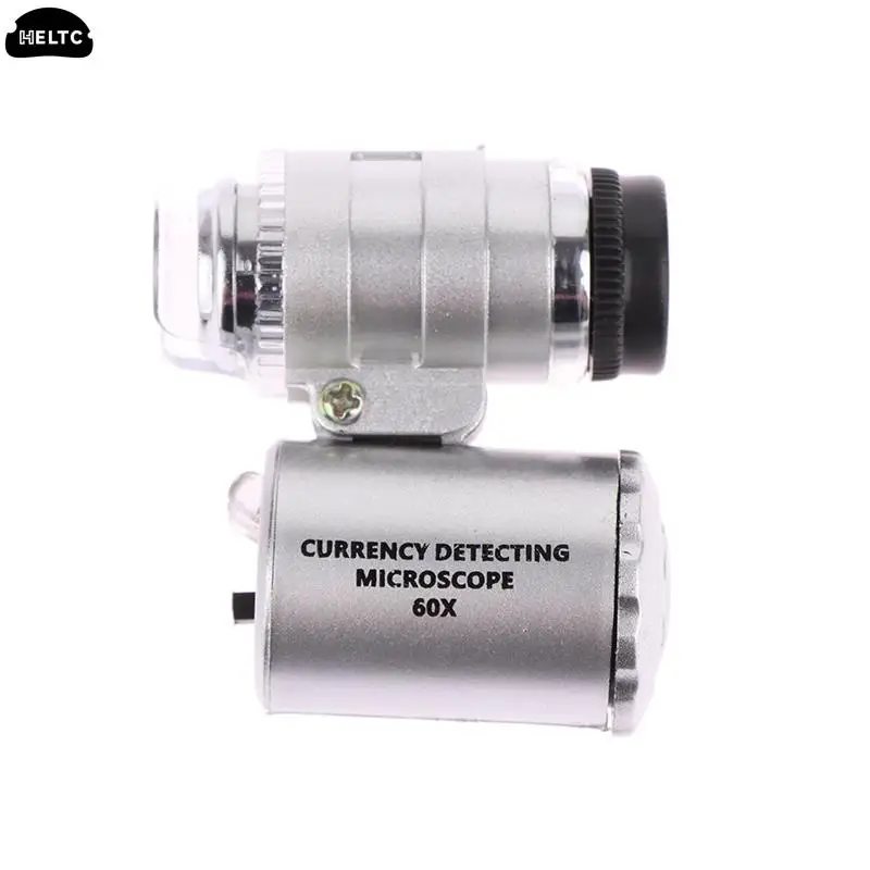 60X Illuminated Microscope Portable Handheld Jeweler Magnifier With LED Light Mini Pocket Magnifying Glass For Home And Office 4