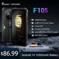 [World Premeire]FOSSiBOT F105 Rugged Smartphone Android 14 OS 10300mAh 12+64GB Mobile Phone 20 MP Camera 6.745" HD+ IPS Phone 1
