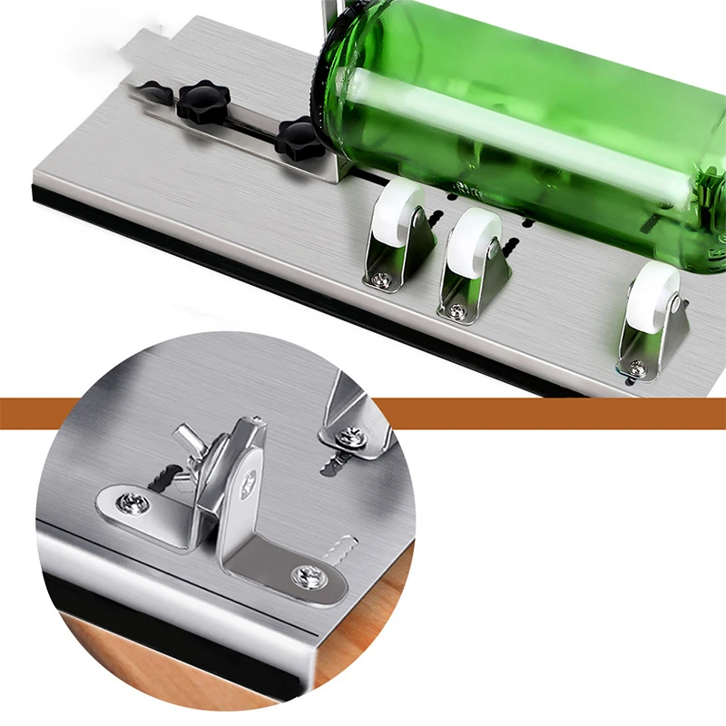 Tagliabottiglie Di Vetro Fai Da Te - Con Carta Vetrata Per Riciclare Bottiglie | Giallo - Foto 11