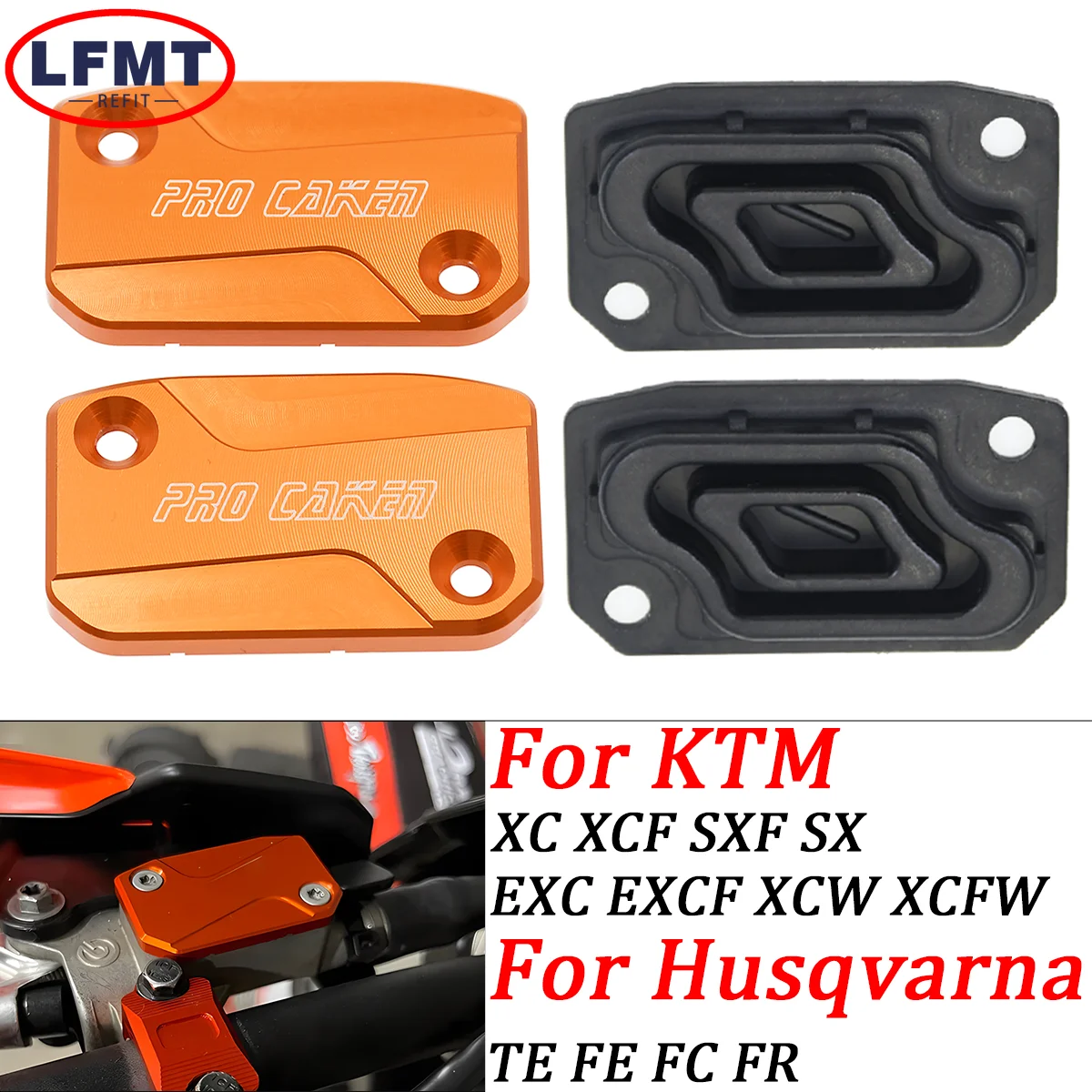 CNC-Abdeckkappe für Vorderradbrems- und Kupplungsflüssigkeitsbehälter für KTM 125 150 200 250 300 350 450 500 EXC EXCF SX SXF XCF XCW TPI Sechs Tage