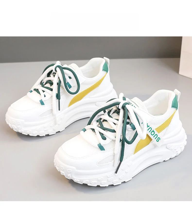 Fujin 5cm Denim Vera Pelle Piattaforma Zeppa Scarpe Chunky Sneaker Casual Comode Alte Strass Marca Primavera Bling Autunno Scarpe_voghion.com