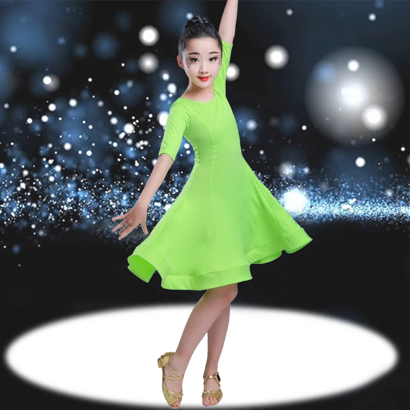 

Carnival Girls Jazz Modern Ballroom Party Latin Dance Costume Child Dancing Dress Stage Wear Latin Outfits For Kids Dancewear