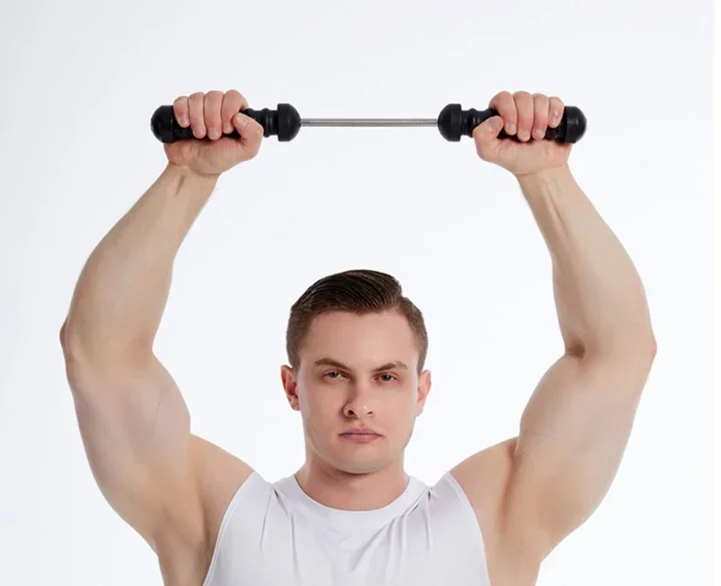 Chest Expander Arm Exerciser Chest Resistance Power Twister Bar Home Gym Arms Shoulders Biceps Triceps Muscles Strength Training
