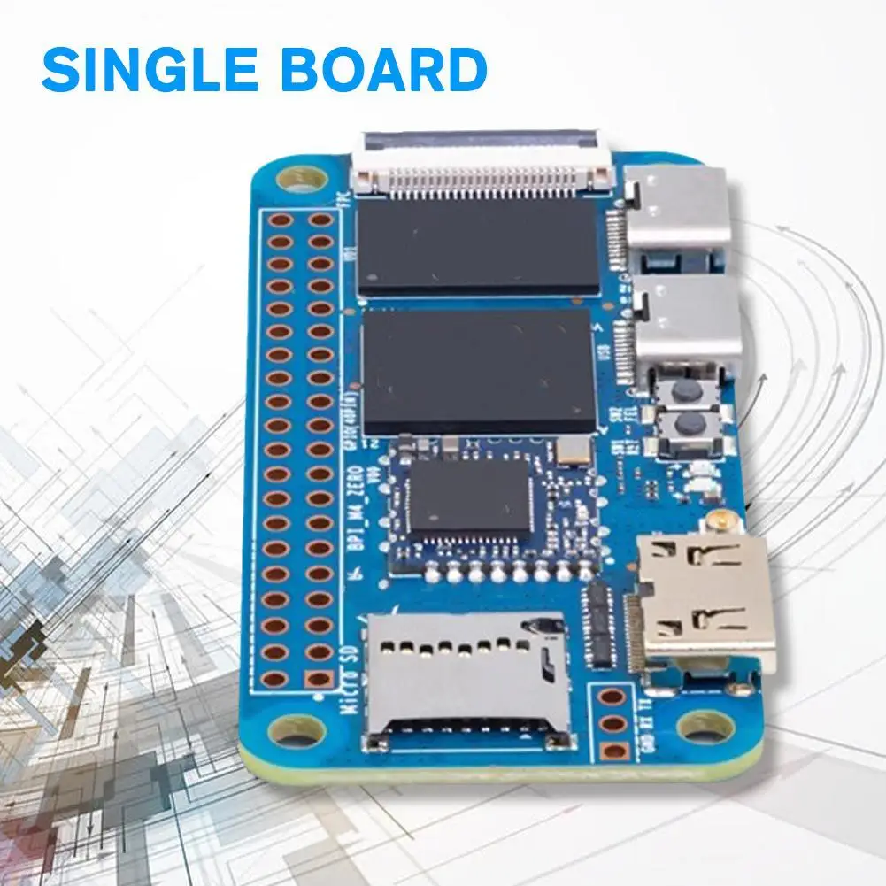 

Development Board For Banana Pi BPI-M4 Zero Single Board 2.4G/5G WIFI&Bt 4.2 2G LPDDR4 RAM 8G EMMC Flash Memory