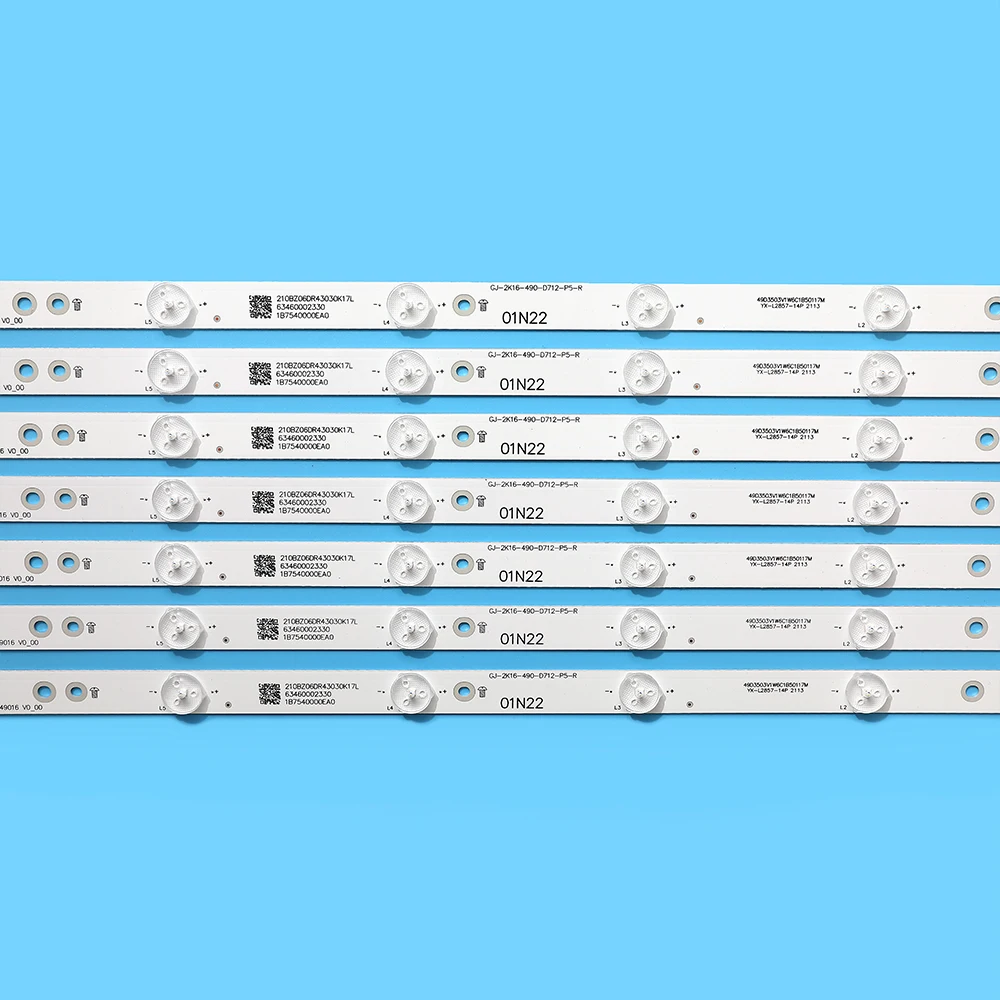LED tira de LB49016 V1_00 LB-PF3030-GD2P6C490712-L-D LB-PF3030-GJD2P6C490712-R-D para 49PUS6401 49PUH6101 49PUS6561
