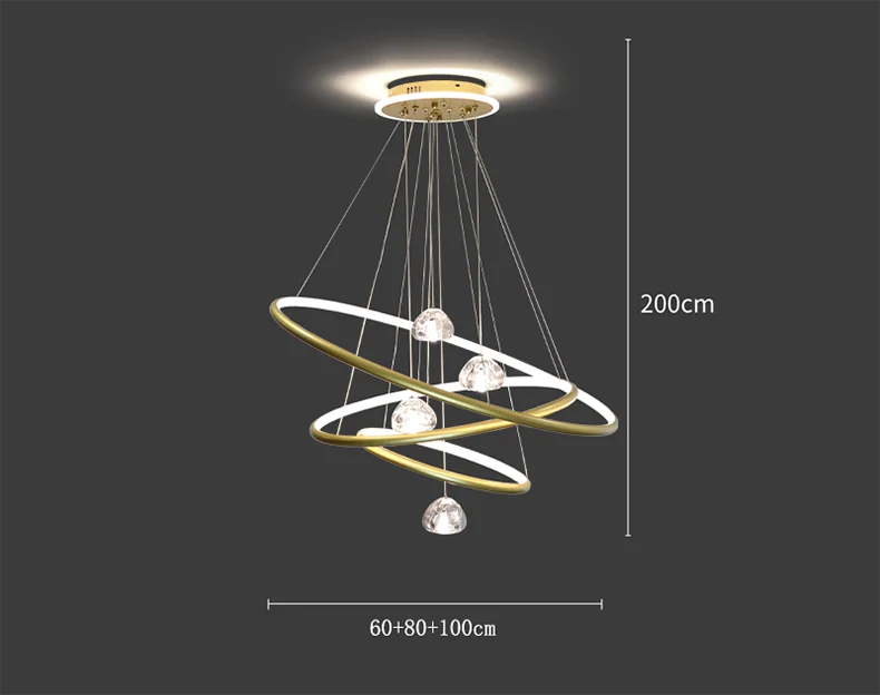 Description Picture 4 of itemhome decorationPendant lights, luxury crystal living room chandelier, dining room Pendant lamp, ceiling light, indoor lighting