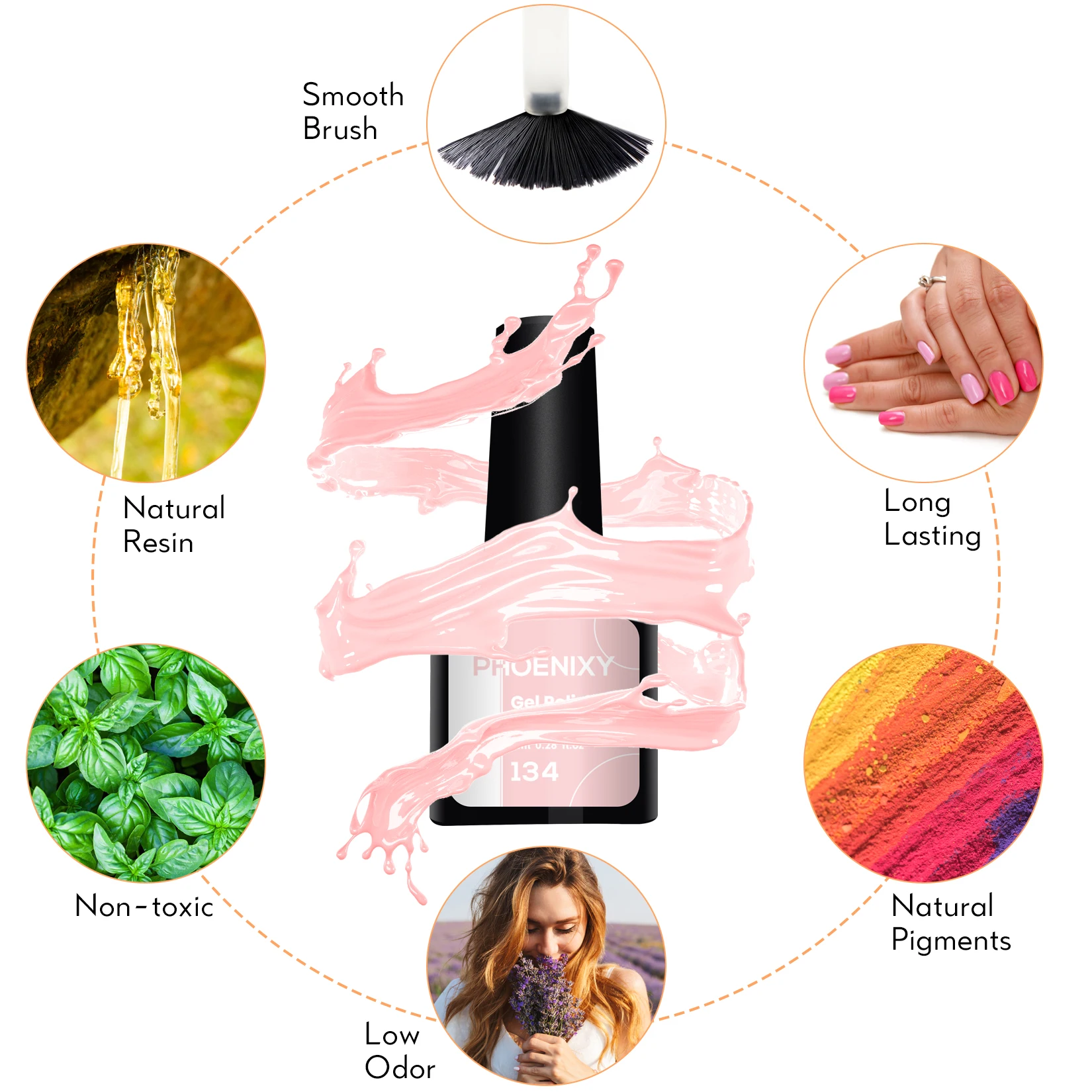 Gel Nail Polish Set with 36W UV LED Nail Lamp Nail Drill Machine Kit Semi Permanent UV Gel Varnishes Complete Nail Art Tools Set 4