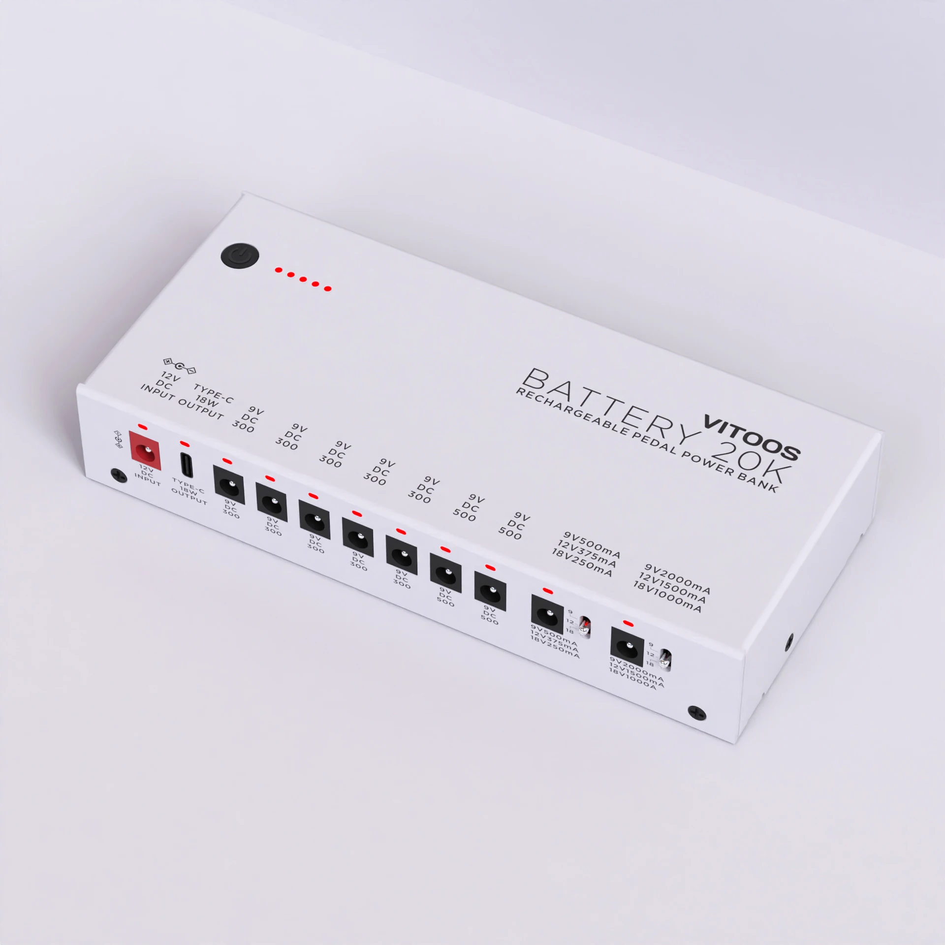 究極のパワーサプライ　VITOOS BATTERY 20K VITOOS BATTERY 20K Lithium battery effect pedal power supply