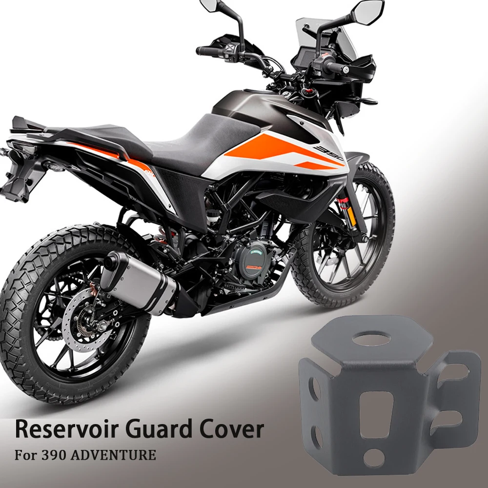 

Motorcycle CNC Rear Brake Pump Fluid Tank Oil Cup Reservoir Guard Cover Protector For 390 ADVENTURE 2021 2020 2019 390ADV ADV