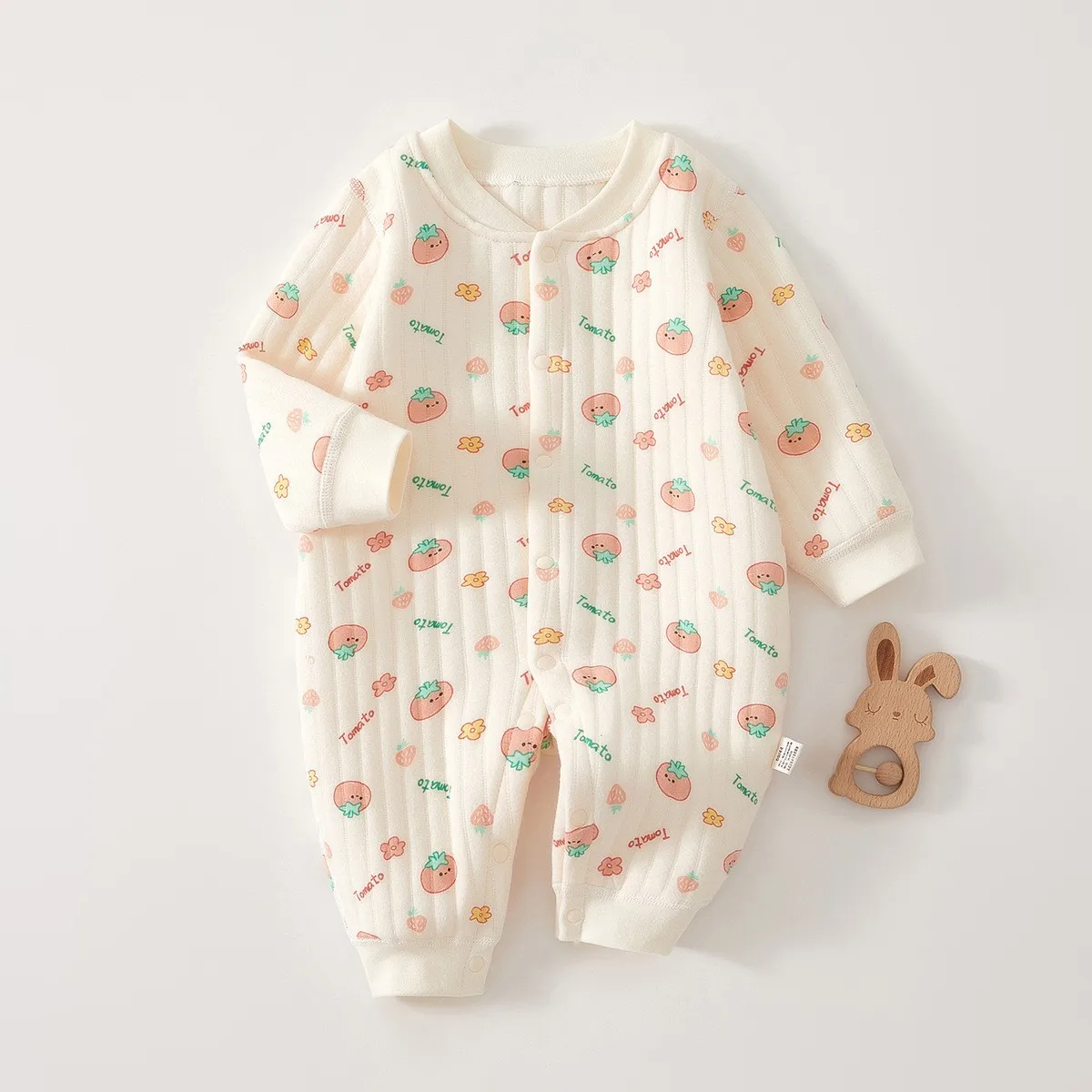 Baby Mädchen 0-24M Neugeborenen Winter Kleidung Jungen Baumwolle Bequeme Pyjama Overall Tier Druck Verdickt Warme Nachtwäsche strampler – Detail 17