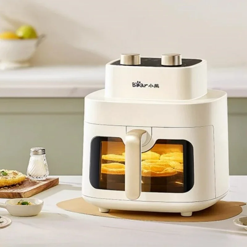 Bear 220V Air Fryer Household 6L Visual Fryer Multifunction Air Electric Fryer No-turn Oven 1700W French Fries Machine 2