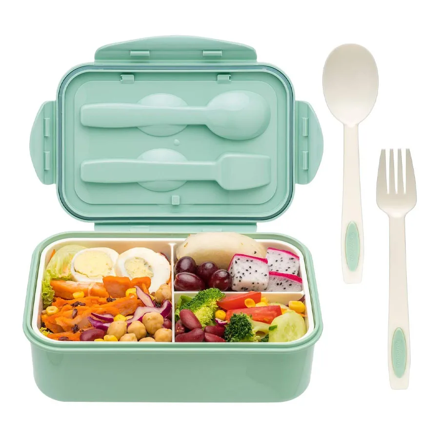 Bento Boxes for Adults - 1400 ML Bento Lunch Box For Kids Childrens With Spoon & Fork - Durable Perfect Size for On-the-Go Meal Bento Boxes for Adults - 1400 ML Bento Lunch Box For Kids Childrens With Spoon & Fork - Durable Perfect Size for On-the-Go Meal