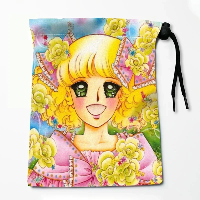 Candy Candy Drawstring Bags Festive Accessories 25X32CM Peach Skin Fabric Resuable Storage Clothes Bag Tarot Bag 5