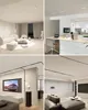 5mm Slim Magnetic Track Light System Black White Ultra Thin Ceiling Surface Mounted Led Rail Lamp Linear Magnet Home Lamps 6