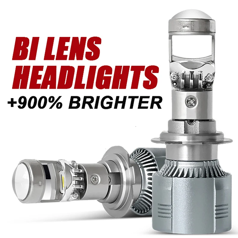 H4 H7 BI Led Projector Lens H11 9005 HB3 9006 HB4 Hi/Lo Beam Car Headlight Bulb Canbus Lamp For Car/Motorcycle 12V 26000LM LHD