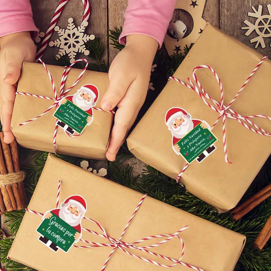 Spanish Holiday Gift Cards Set - Gracias & Feliz Navidad Festive Greeting Collection (100 Pieces)