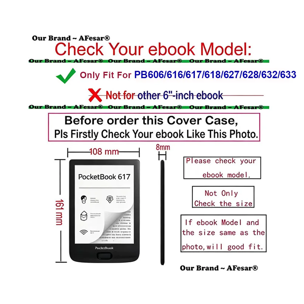 Deluxe Pocketbook Ereader Accessories Kit: Protective Cover, Screen Film & Stylus Pen