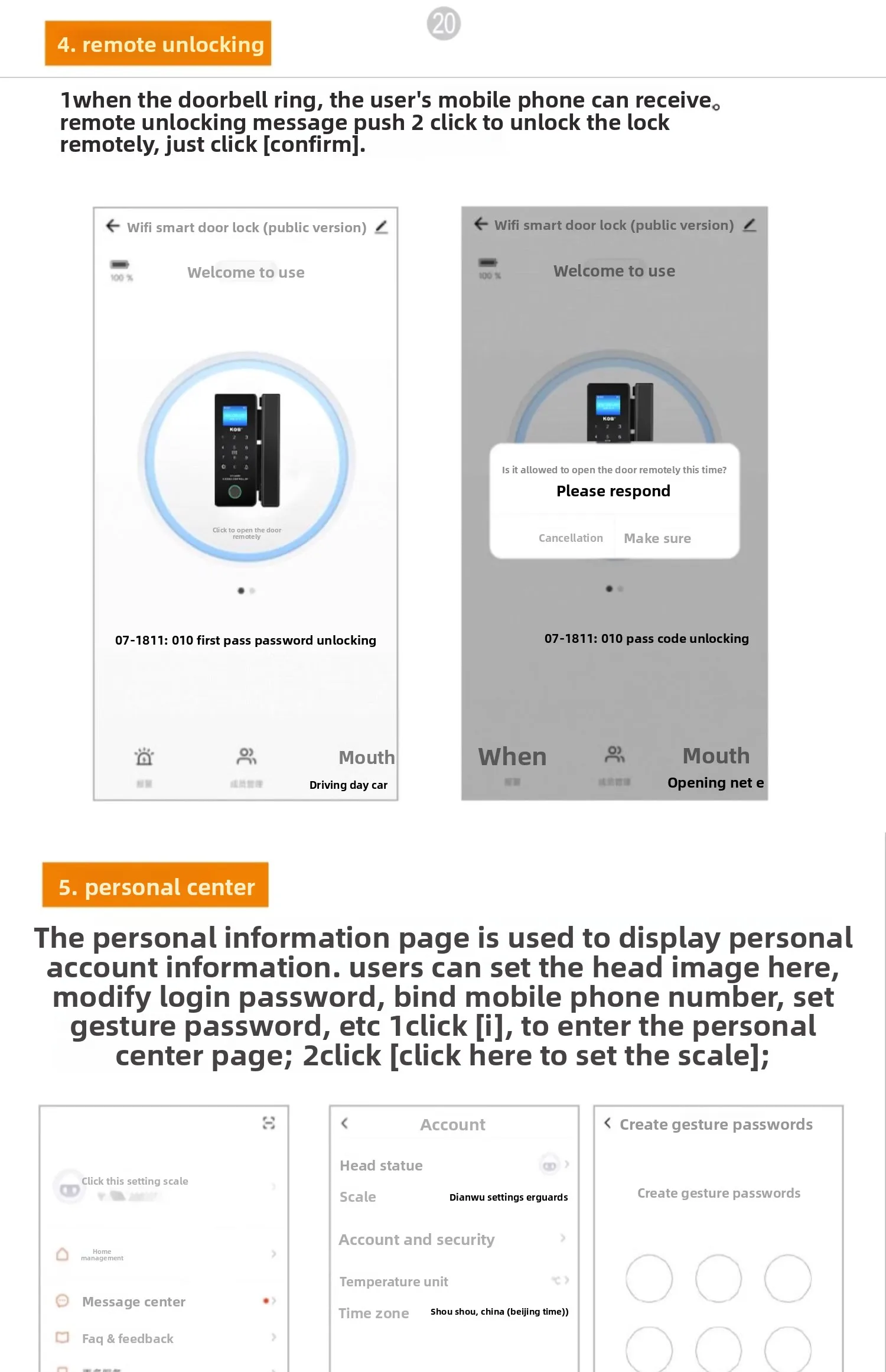 glass door fingerprint lock without opening holes Framed sliding door Intelligen