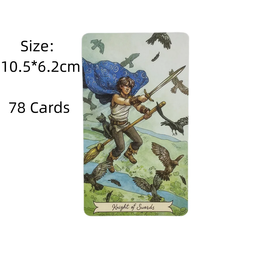 AEVVV Baraja De Tarot Bruja Grimoire – 78 Cartas Con Ilustraciones Místicas, Incluye Guía, Para Adivinación Y Desarrollo Espiritual