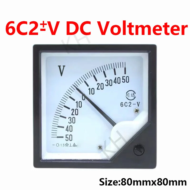 6C2 pointer type DC positive and negative voltmeter positive and