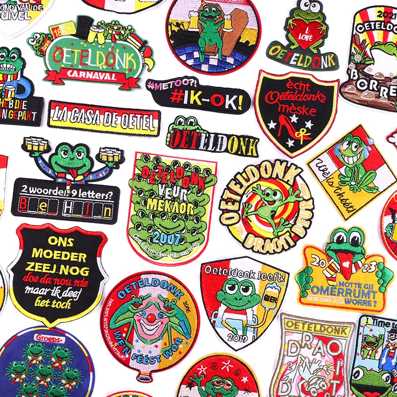 NederlandOeteldonkEmbleemPatchIronOnPatchesBorduurwerkPatch