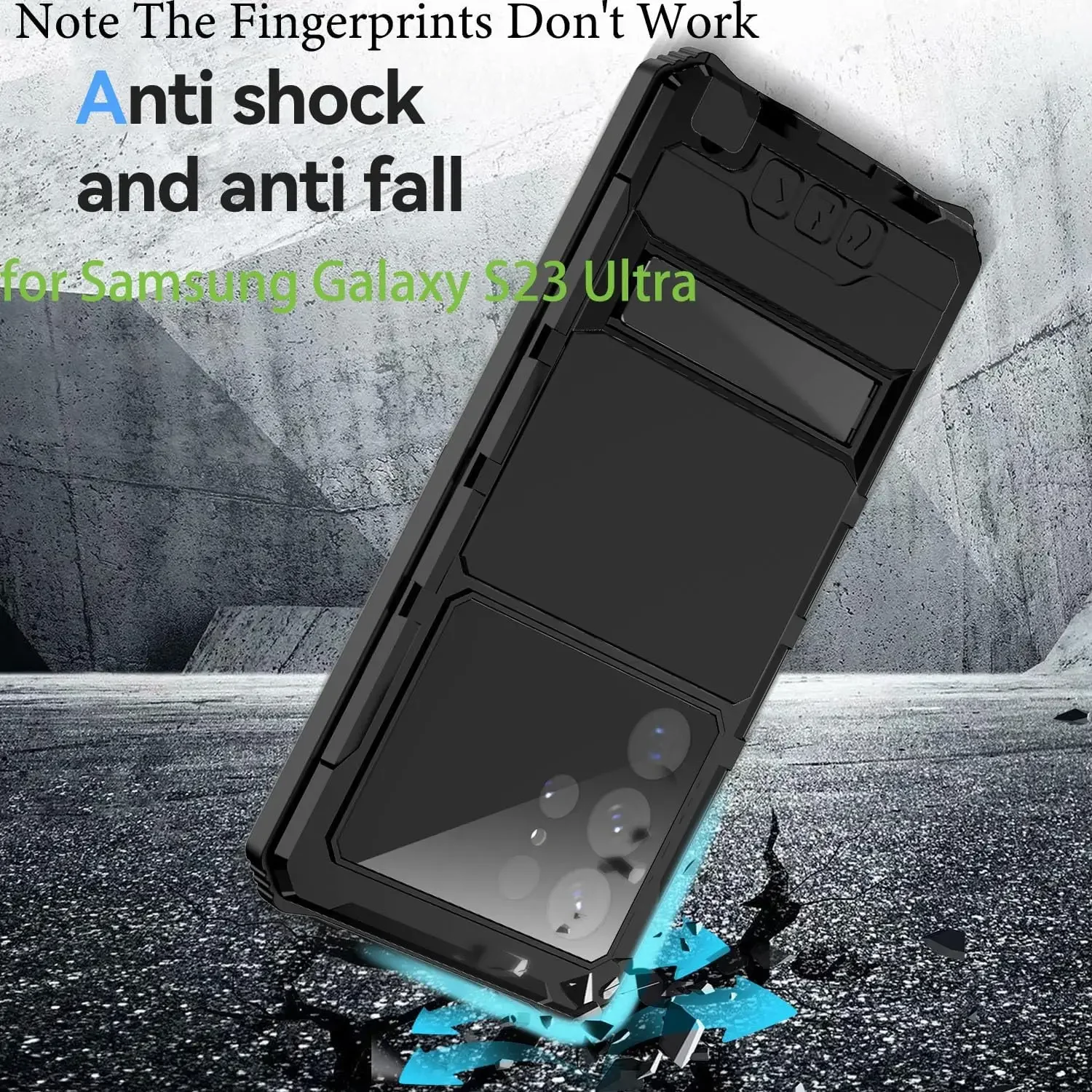 For Samsung S24 S23 S22 Ultra Military Aluminum Metal Hard Armor Case Screw Bumper Shockproof Cover With Screen Lens Protection