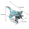 Diecast Metal Alloy 1/100 Scale Russian SU-35 Fighter Airplane Aircraft Replica Model SU-35 Plane Model Toy For Collection 6