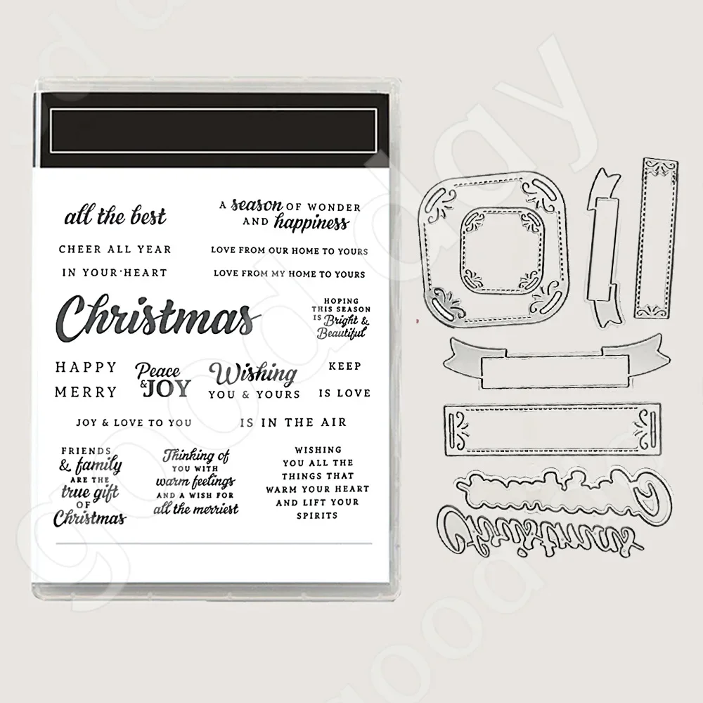 thumbnail image 1 of 2024 Troqueles de corte de metal con forma de árbol de Navidad, copo de nieve, muñeco de nieve, sellos transparentes, álbumes de recortes, diarios, decoración, relieve, tarjetas de felicitación DIY, 1 of 5