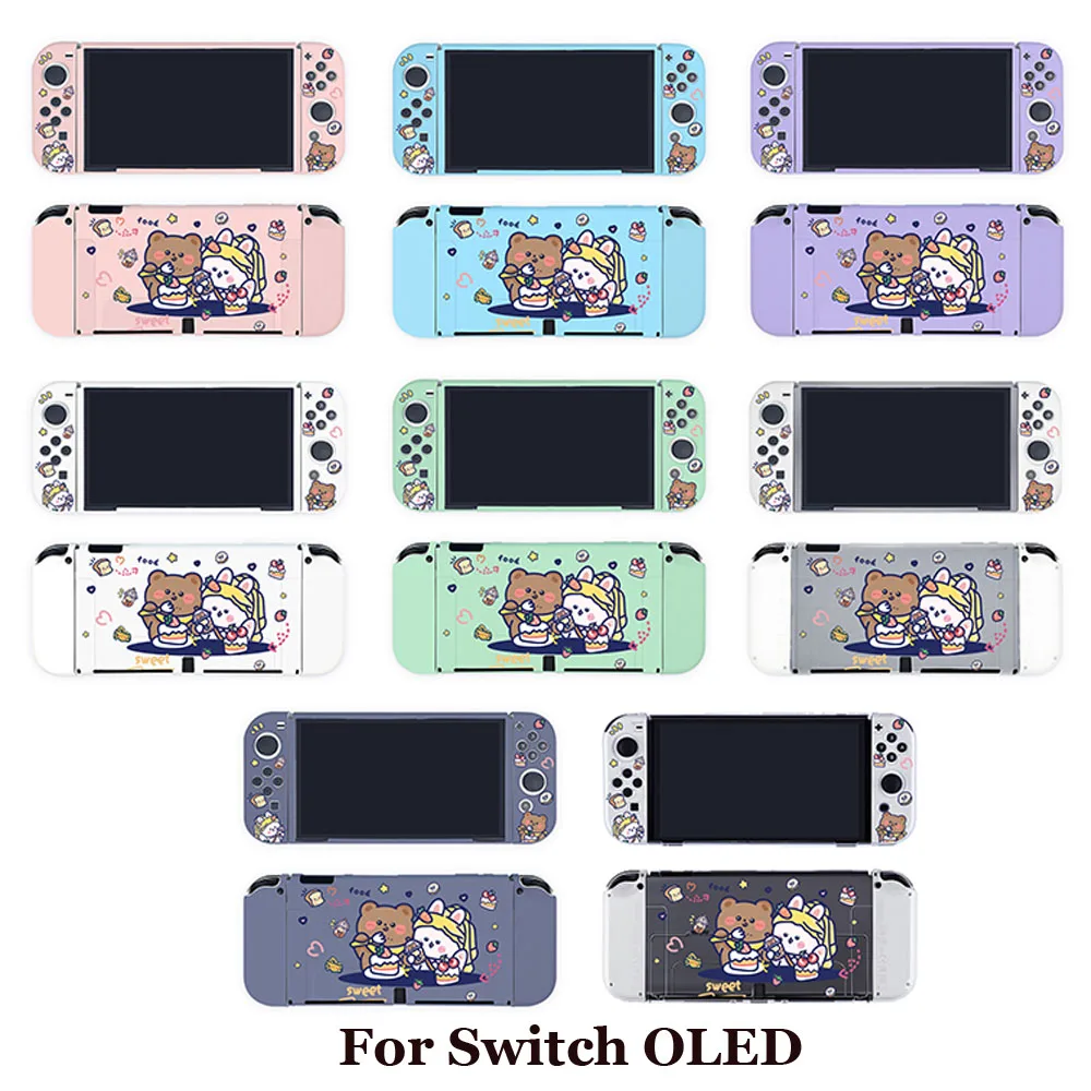 Cartoon Rabbit Switch Custodia Protettiva Oled Custodia Morbida In Tpu Joycon Controller Giochi Custodia Per Nintendo Switch Accessori Oled