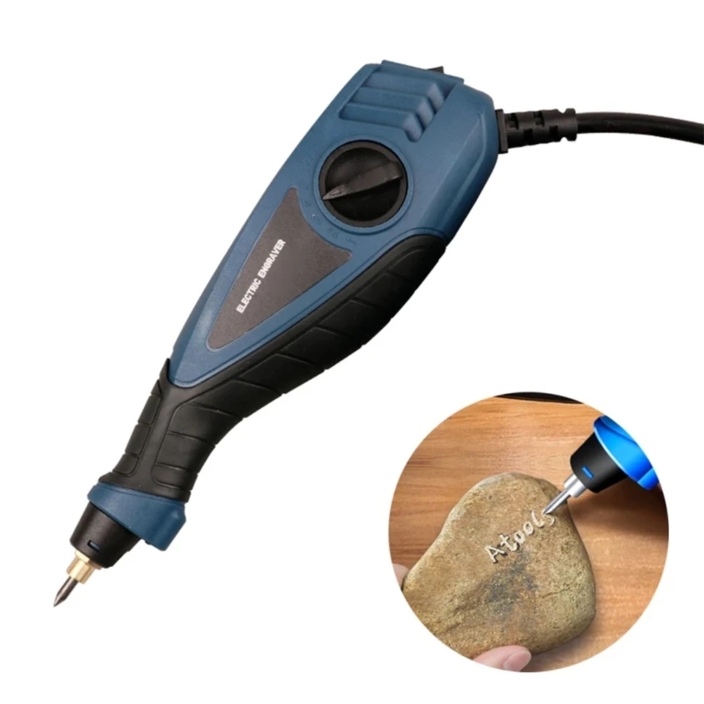 Engraving Machine EU 220V Electric Engraver 220V 25W Jewelry Carving Pen Metal Wood Engraving Lettering Pen 01.1-0.5mm Depth Carving Tools