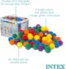 Intex Inflatable Jump-O-Lene Indoor Outdoor Bounce House Toddler Ball Bit Castle Play Set with 100 Small Plastic Balls for Kids 3