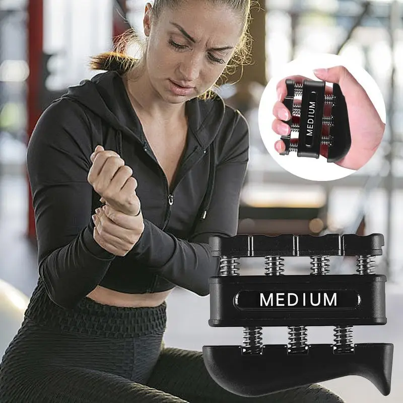Finger Strengthener Finger Exerciser for Forearm and Hand Strengthener Hand Grip Workout Equipment for Musician Rock Climbing