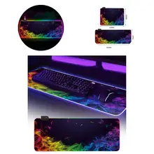 

LED Mouse Cushion Stylish Rubber Base Luminous Anti-slip Computer Mouse Pad for Home LED Mouse Mat LED Mousepad